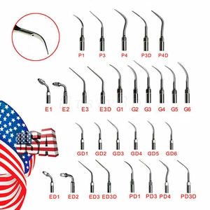 10 Dental Ultrasonic Piezo Scaler Tips Fit DTE SATELEC EMS WOODPECKER Handpiece - Picture 1 of 26
