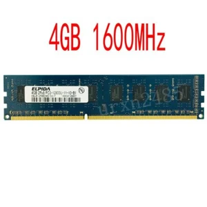 4GB PC3-12800U DDR3 1600MHz 240Pin DIMM Non-ECC RAM Intel CPU Memory For ELPIDA - Picture 1 of 6