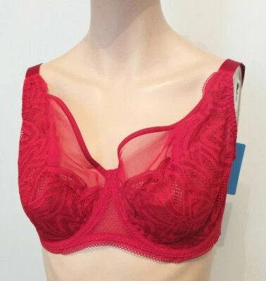 Sujetador Maison Lejaby Paris Grace EUR 80 G FR 95G INT 36G UK 36F Nuevo Rojo Foto 1 de 4