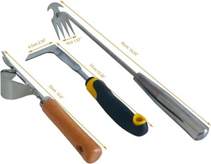 Gardening Tool / 3pcs Weeder Tool Set Lightweight Easy to Use for Garden & Patio - Picture 1 of 9