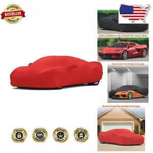 Custom Satin Car Cover for 2020-2023 C8 Corvette - Luxurious Indoor Protection - Bild 1 von 8