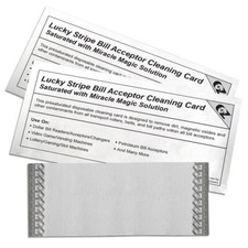 KICTeam K2-BMB50M Lucky Stripe Bill Acceptor Cleaning Card with Miracle Magic