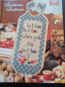 Buttons, Buttons Door Knob Hanger Plastic Canvas Patterns - the Needlecraft Shop - Picture 1 of 3