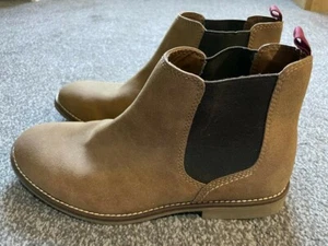 Topman faux suede chelsea boots for men in Brown/tan Size 40 - Picture 1 of 6