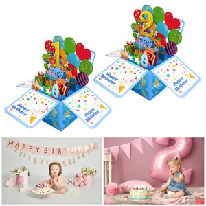 Love Greeting Card Grandson Birthday Gift 3d for Daughter Son Foldable - Picture 1 of 12