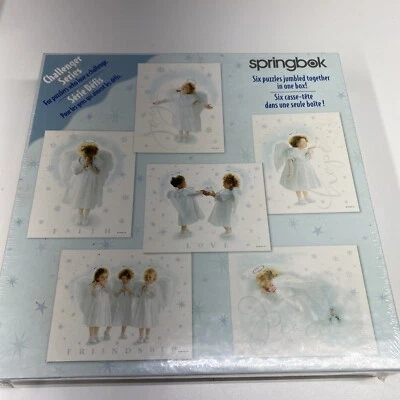 Springbok Challenger Series 6 Puzzles in 1 Angelic Messengers 480 Pieces Sealed - Image 1 of 4