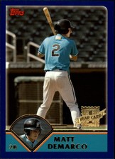 2003 Topps Chrome Traded Baseball Card #T259 Matt DeMarco Rookie