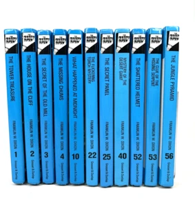 Lot of 11 THE HARDY BOYS Blue Hard Cover Books Flashlight Series Dixon - Picture 1 of 8