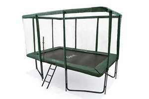 GeeTramp® Force 7x10ft Rectangle Trampoline Black | Safe Backyard Trampoline - Picture 1 of 9