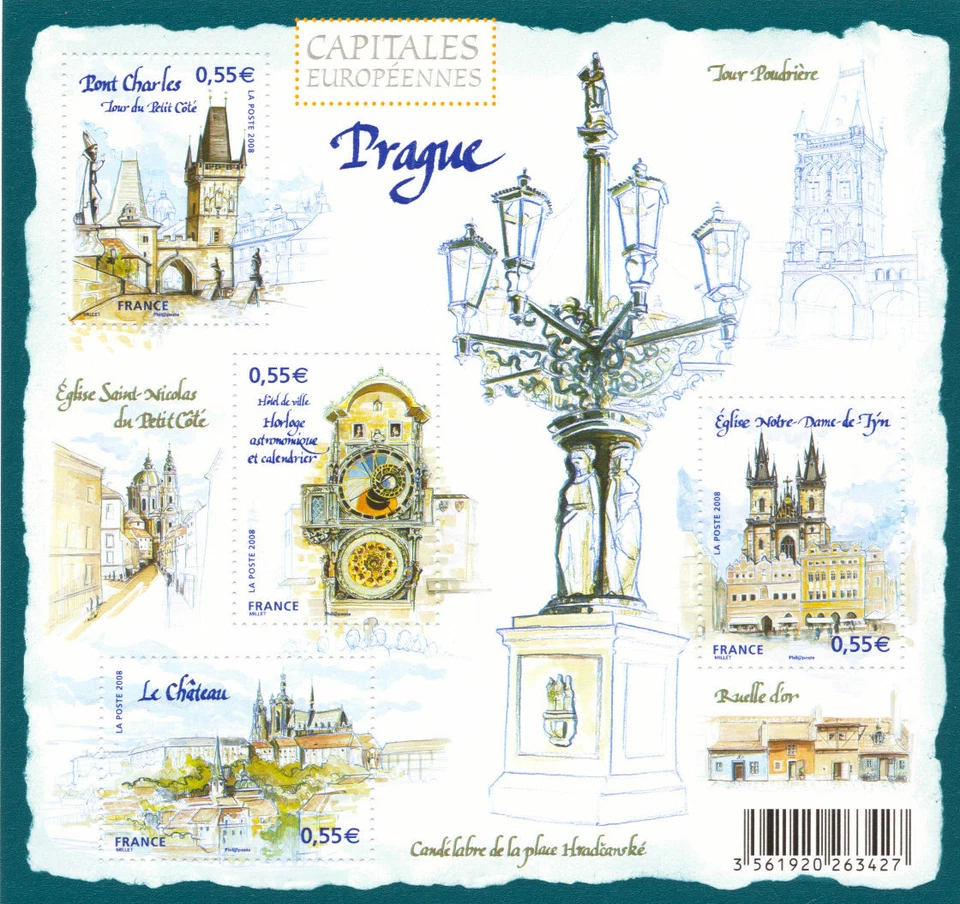 FRANCE BLOC 126 PRAGUE, 2008, NEUF xx, TRÈS BEAU - Photo 1/1