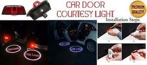 FOR C-CLASS W204 CAR DOOR ENTRY LED LASER PROJECTOR PUDDLE SHADOW GHOST LIGHT x2 - Picture 1 of 6