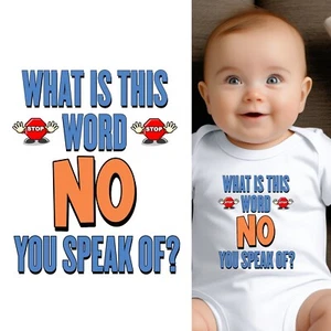 Body de bebé - Qué es esta palabra no hablas de ropa de bebé para bebés - Imagen 1 de 8