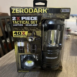 Juego táctico Zerodark 2x linterna plegable y faro 300 lúmenes nuevo sellado - Imagen 1 de 3