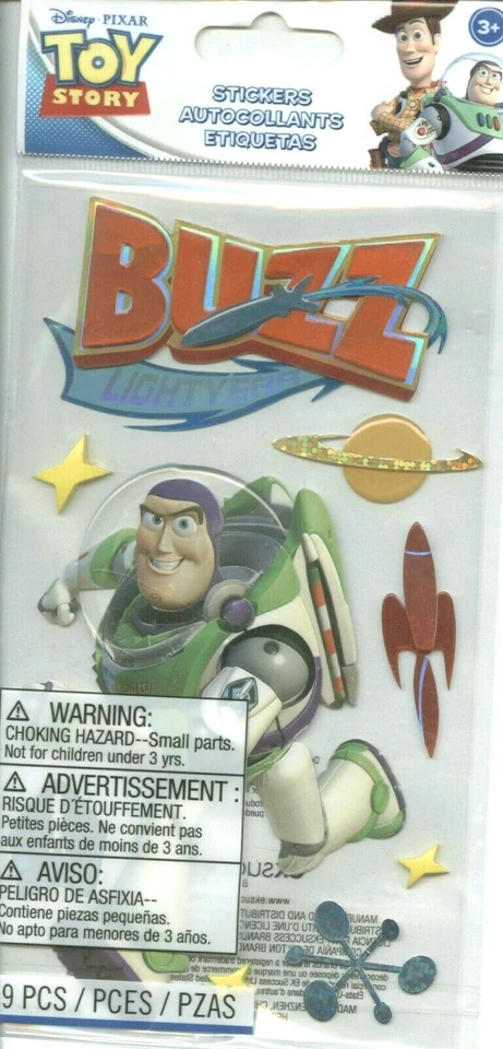 DISNEY PIXAR TOY STORY Woody Buzz Jesse Hamm Infinity Slinky Potato Sticker PICK - Image 1 of 1