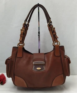 Bolso de Hombro PRADA Vitello Daino Rocket Marrón Cuero Bolsillos Pushlock - Imagen 1 de 24