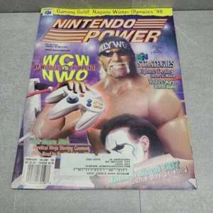 Nintendo Power Magazine Volume 105 WCW vs nWo 64 W/ Wario Land Poster & Inserts - Picture 1 of 12