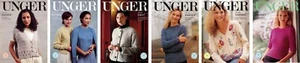 Unger Knitting Pattern Leaflets - Adult Sweaters - NOS - Picture 1 of 13