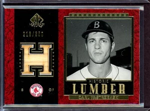 CARL YASTRZEMSKI ~ 2003 SP Legendary Cuts Historic Lumber Bat #CY2 (#213/350) - Imagen 1 de 1