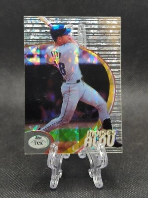 1998 Topps Tek Diffractor Pattern #21 Moises Alou #5 Houston Astros - Image 1 of 2