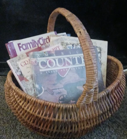 Antique Shopping Basket Cover