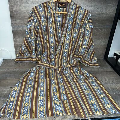 Bata marca Swingers con diseño Southwestern MCM marrón, amarillo y rojo Foto 1 de 4