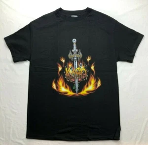 Korn VTG 2003 Dagger Flame T-shirt Official Men Black New S,M,L,XL - Picture 1 of 4