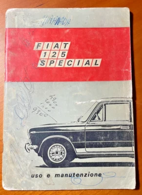 Manuale uso e manutenzione FIAT 125 Special - Settembre 1963 - Immagine 1 di 3
