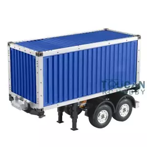 TOUCANRC 1/14 Scale 20ft Container & Chassis Semi Truck Trailer Tractor Painted - Picture 1 of 3