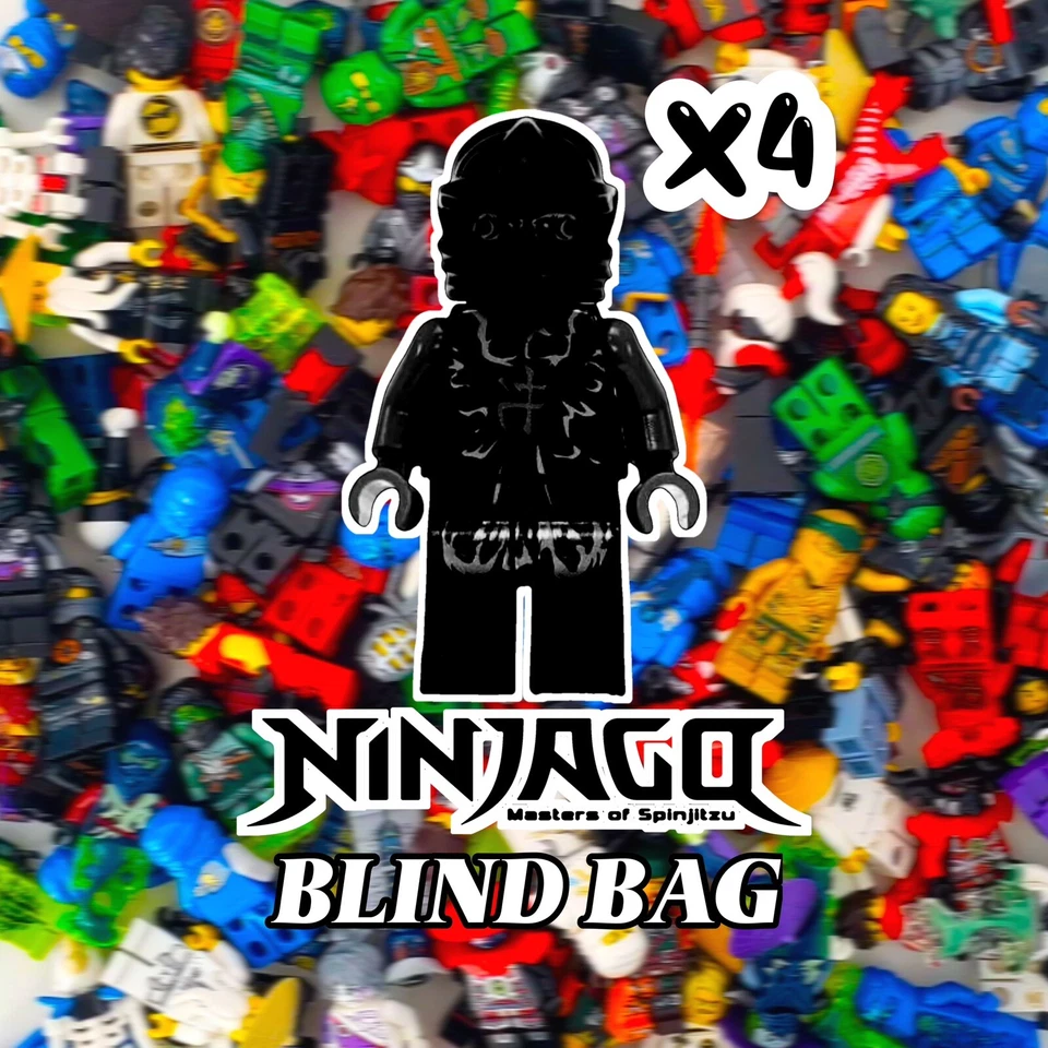 Lot of 4 Random Lego Ninjago Minifigure Blind Grab Bag Ninja Warrior 💥 - Image 1 of 1