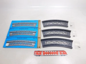 ED221-0,5# 3x Märklin H0 7569 Ramp Piece Bridge Curved For K-Track Mint Box - Picture 1 of 3
