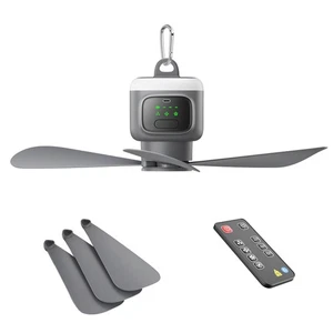18' Portable Ceiling Fan with Light for Patio Canopy Tent Porch RV, 4 Speed A... - Picture 1 of 8