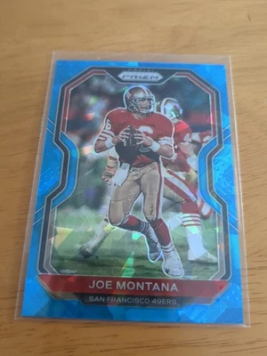 Panini Prizm 2020 - Joe Montana #290 Blue Ice Prizm/99 Foto 1 de 2