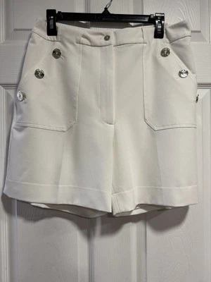 Shorts femininos Tommy Hilfiger/branco/forrado/marinheiro ~ Tamanho 12 - Imagem 1 de 4