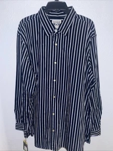 NWT Converse Shirt Men's XXL Black Striped Skater Preppy Long Sleeve Button Up - Picture 1 of 6