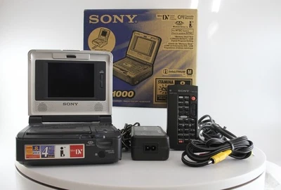 Boxed Sony NTSC Portable Digital MiniDV Walkman - Video Transfer (GV-D1000) - Image 1 of 4