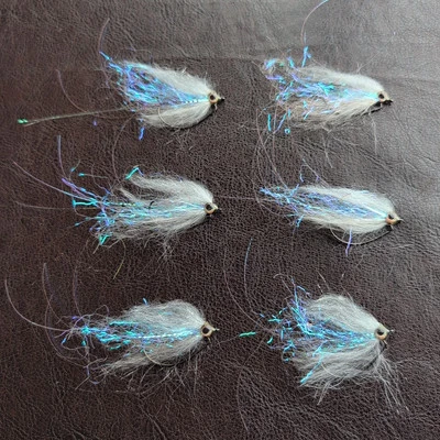 RIO Turn Up Da Bass Flies - Gray Blue - Size 2 - Lot Of 6 - FREE SHIPPING!  - Image 1 of 4
