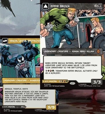 Eddie Brock / Venom, Lethal Protector Commander Deck Magic MTG EDH Hero Alt - Image 1 of 4