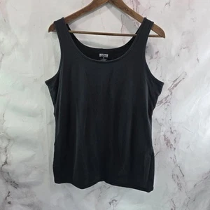 Camisa Duluth para mujer XL negra camiseta sin mangas sujetador con estante incorporado sin palangre Yank - Imagen 1 de 12