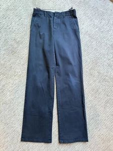 Pantalones Helmut Lang Años 90 Para Hombre 32x33 Negro Italiano Botón Mosca Italia - Imagen 1 de 13