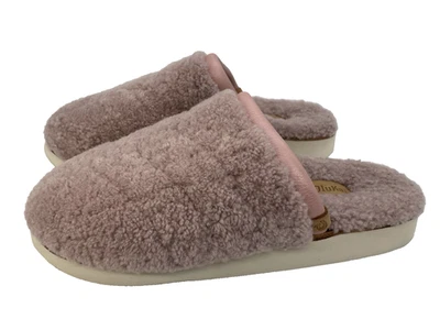 Olukai Pupu Mua Women’s 8 Pink Slip On Shearling Lined Leather Slippers Casual - Image 1 of 4