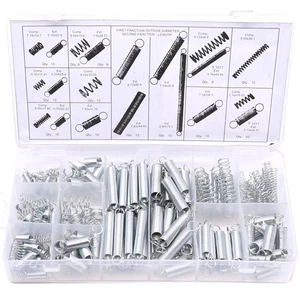 Kit Assortimento Molle Industria Prolunga e Compressione Zincato 200pz - Foto 1 di 6