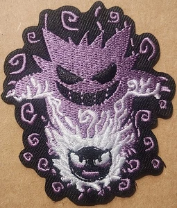Gengar Ghost/Poison-type Pokémon embroidered Iron on patch - Picture 1 of 1