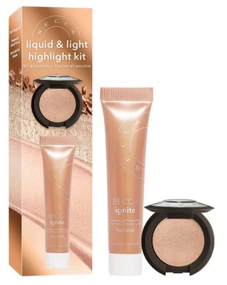 Becca Liquid & Light Highlight Kit Shimmering Skin Perfector & Pressed Powder - Image 1 of 4