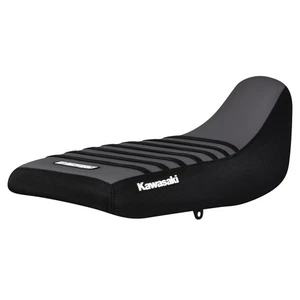 2022-2025 Kawasaki KLR 650 gripper seat cover   BLACK/ GREY/ BLACK #438 - Picture 1 of 5