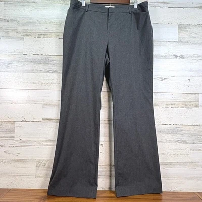 Pantalones de vestir acampanados elásticos grises Coldwater Creek para mujer talla 16 pantalones de carrera Foto 1 de 4