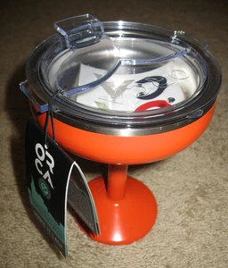 Vaso de viaje ORCA Rita aislante de acero inoxidable Margarita con tapa naranja - Imagen 1 de 3