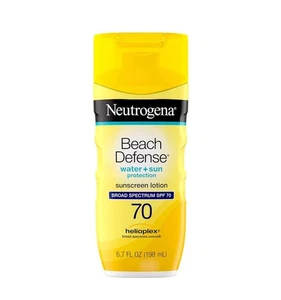 Neutrogena Beach Defense Lotion - SPF 70 - 6,7 fl oz, data di scadenza 05/27 - Foto 1 di 4
