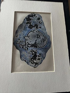 Pieza de arte firmada por Daniel McGuire Gulf Stream Fields 1972/grabado/pintura a tinta - Imagen 1 de 10