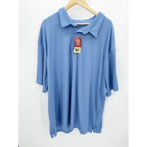 Red Kap Blue Short Sleeve Classic Performance Polo Shirt Mens Size 4XL NWT - Picture 1 of 9