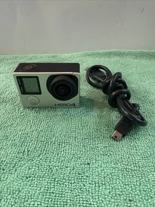 Go Pro Hero 4 Silver with Battery & Charging Cable - Picture 1 of 11